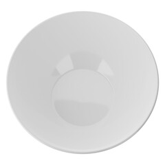 Aufkleber - white bowl isolated on alpha background 3D rendering