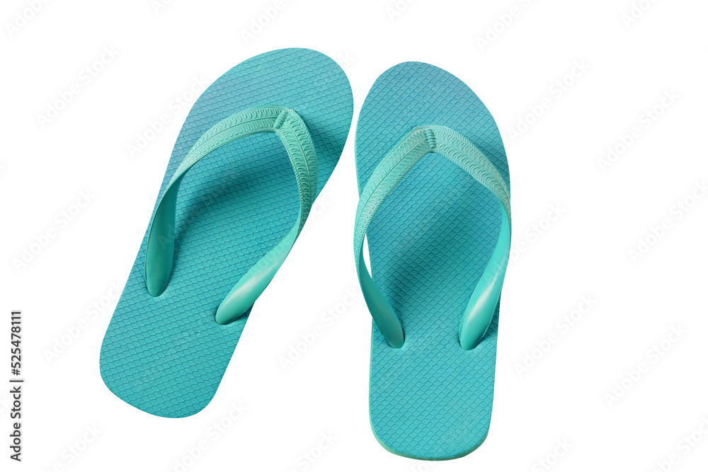 Turquoise blue flip flops flipflops beach sandals isolated transparent ...