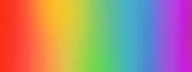 Poster - Abstract  rainbow colorful gradient ombre color blend background, horizontal