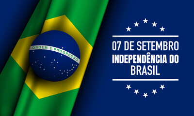 Brazil Independence Day Background Design.