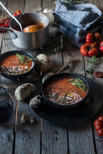 Creamy Tomato Soup With Dried Apricots