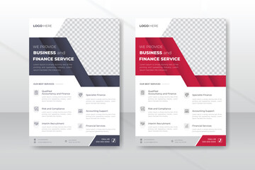 Corporate business flyer template design