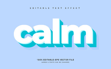 Canvas Print - Calm editable text effect template