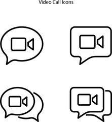 Aufkleber - video call, online meeting, education, learning, training or web video conference, thin vector black line icon. Work from home concept. Illustration for: app, design, 
