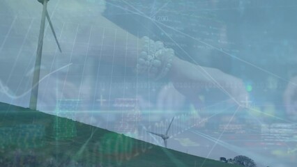 Poster - Animation of data processing over wind turbine