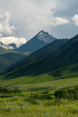 Wall Mural - landscape of huge mountains in Xinjiang, China