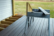 Putting composite decking in place