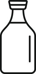 Poster - Gmo drink icon outline vector. Dna food
