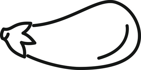 Poster - Gmo eggplant icon outline vector. Research test