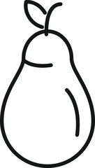 Poster - Gmo pear icon outline vector. Agriculture food
