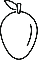 Poster - Gmo mango icon outline vector. Dna food
