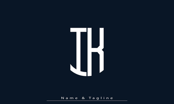 Alphabet letters Initials Monogram logo IK , KI