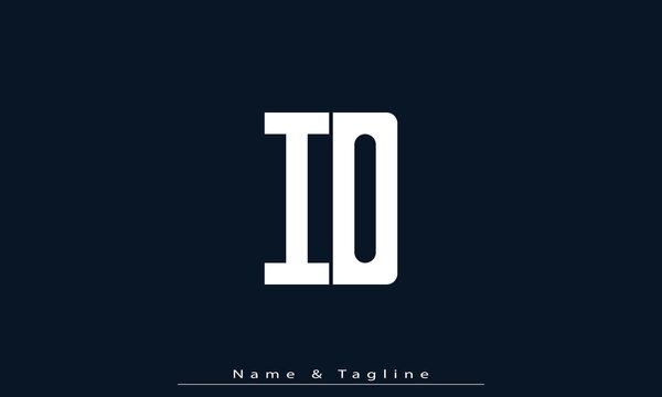 Alphabet letters Initials Monogram logo IO , OI