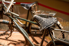 Close-up Of An Old Retro Bicycle