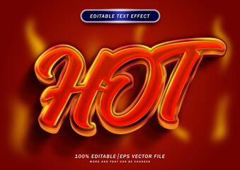 Poster - Hot text style effect editable font