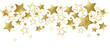 © Orkidia - Design Gold stars isolated on a white background - Christmas and celebration banner