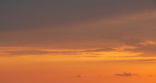 Beautiful Bright Orange Sunset Sky.  Sunset Sky Background.