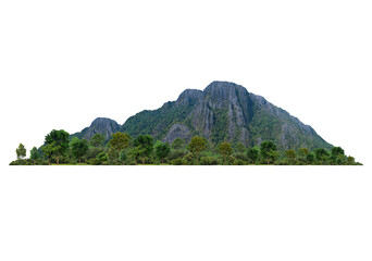 Wall Mural - mountain isolated transparency background...