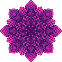 Purple Circular Pattern Mandala