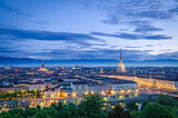 Fototapeta Do pokoju - Turin (Torino) cityscape with the Mole Antonelliana