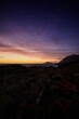 Vertical shot of the sunset over Betty's bay in Western Cape in South Africa