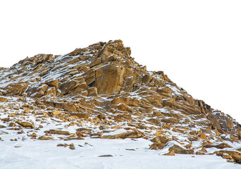 Wall Mural - rock isolated transparency background.