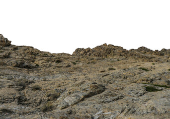 Wall Mural - rock isolated transparency background.