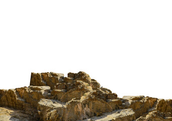Wall Mural - rock isolated transparency background.