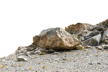 Wall Mural - rock isolated transparency background.