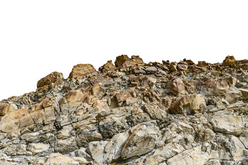 Wall Mural - rock isolated transparency background.