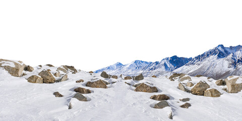 Wall Mural - rock isolated transparency background.