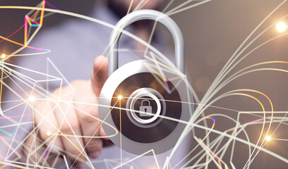 security data code digital in hand