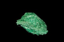 Macro Close Up Image Of Raw Material Green Turquoise Ore Rock Is