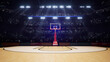 Basketball Arena with people crowds 3d render High quality 4k photo