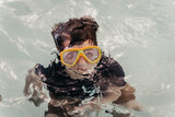 Fototapeta  - Swimming child