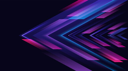 Aufkleber - motion blur over futuristic dark blue light rays stripes lines speed background energy technology science concept