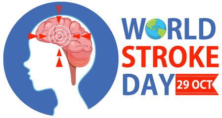 Poster - World Stroke Day Banner Design