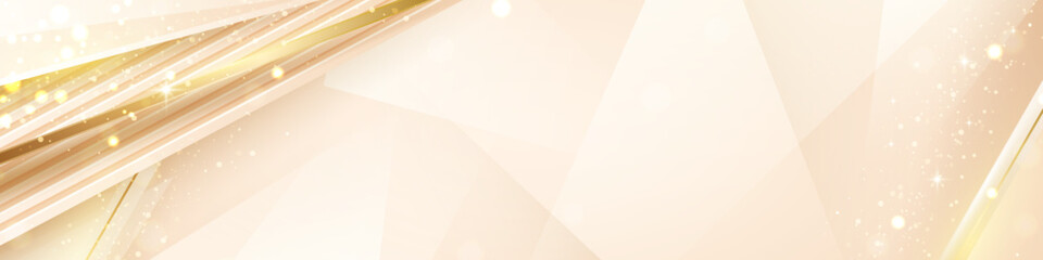Poster - Elegant light gold background. Abstract 3D style background design, bright poster, banner, and etc