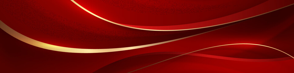 Poster - Elegant red background. Abstract 3D style background design, bright poster, banner, and etc