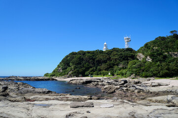 Wall Mural - 剱崎灯台とエビ根の浜【神奈川県三浦市】