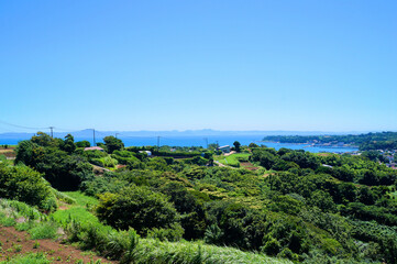 Wall Mural - 三浦半島・金田地区の高台と金田湾【神奈川県三浦市】