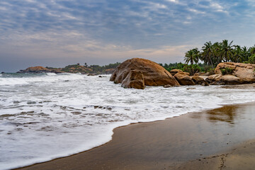 beautiful sunset over the Indian Ocean Sri Lanka