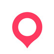 © anuwat - Location pin collection Red pointer icon for pin on the map to show the location.