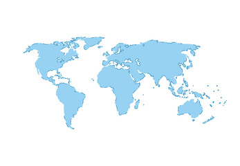 world map line composition concept minimal design of global business. vector illustration