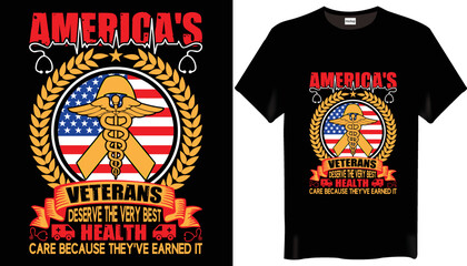 Wall Mural - Veteran T Shirt Design