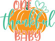 © Artstoredigital - One Thankful Baby, Happy Fall, Thanksgiving Day, Happy Harvest, Vector Illustration File