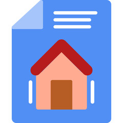 Wall Mural - House Document Icon