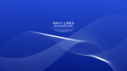 Abstract background with dynamic flowing lines