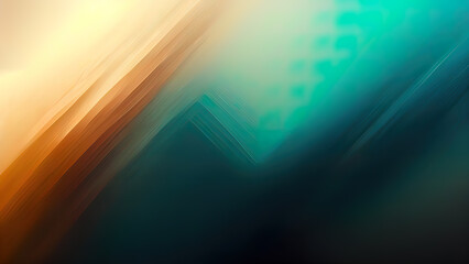 Wall Mural - Brown, turquoise, black, blue wallpaper. Abstract shapes. Digital painting.