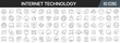 © stas111 - Internet technology line icons collection. Big UI icon set in a flat design. Thin outline icons pack. Vector illustration EPS10